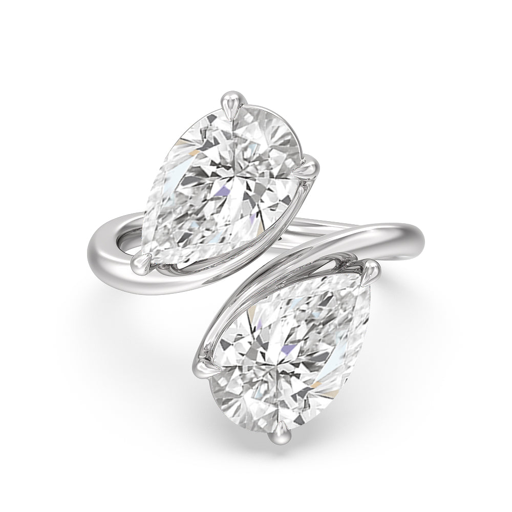 Toi et Moi Lab Diamond Engagement Ring