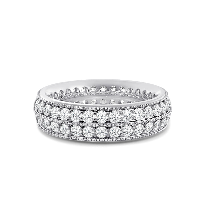 Double band hot sale eternity ring