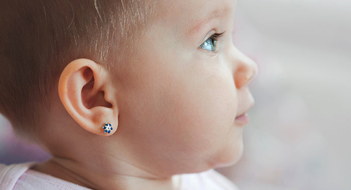 Stylish Screw Back Earrings for Babies & Toddlers