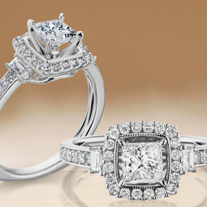 Our Top Preset Halo Engagement Diamond Rings