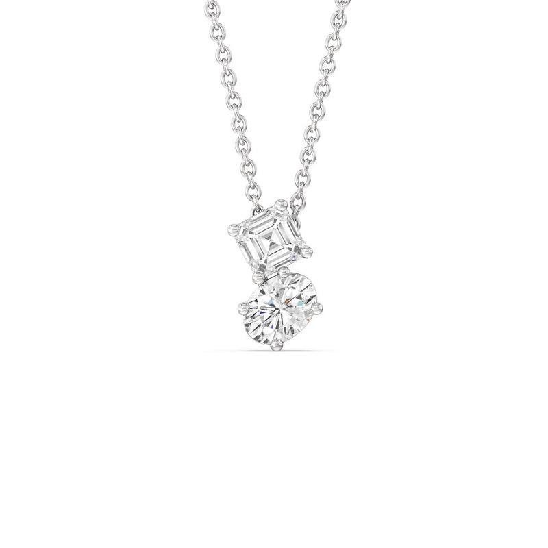 Lab Grown Diamond Infinity Necklace SRNL-01557WHT_WG, Clater Jewelers