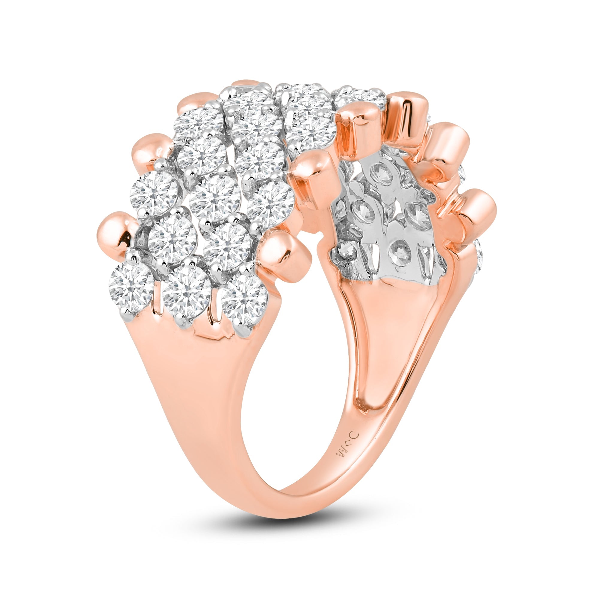 Disney Ariel Inspired Shell Diamond Earring 14K Rose Gold