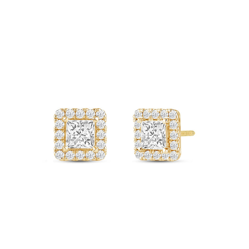 14k White or Yellow Gold, Halo, Threaded, Covered Screw on/off Halo  Backings