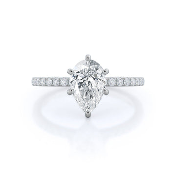 Classic Pave Diamond Engagement Ring