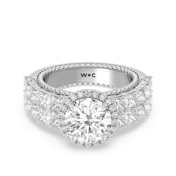 The Rockefeller 8 1/4 CTTW Round Cut Lab Grown Diamond Engagement