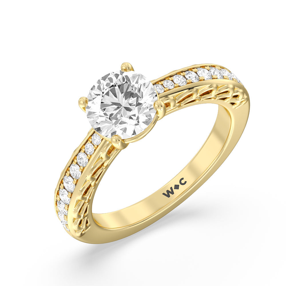 Galleria Arches Engagement Ring – With Clarity