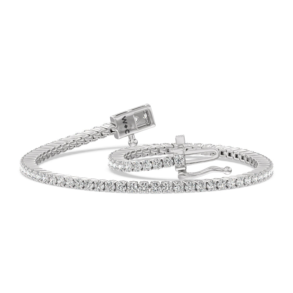 Four Prong Diamond Tennis Bracelet