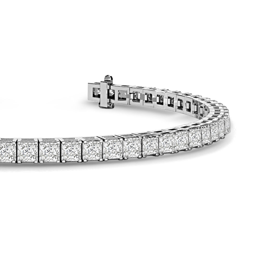 13.75 ct Princess Cut Garnet Tennis Bracelet in Sterling Silver -  Walmart.com