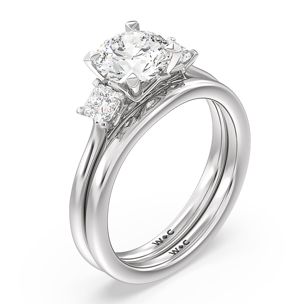 Star Engagement Ring Set - Celestial Setting with Diamond Clouds and C –  Swank Metalsmithing