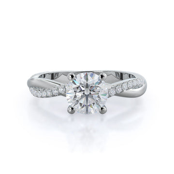 Twisting Vine Diamond Ring