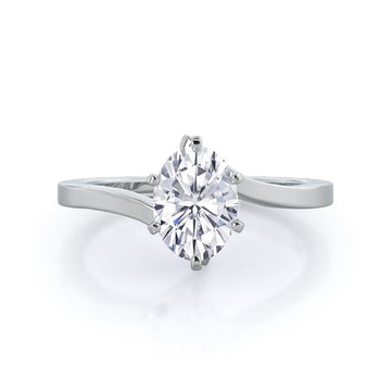 Flourish Solitaire Diamond Engagement Ring