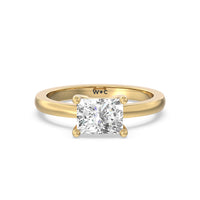 Classic Four Prong East West Engagement Ring