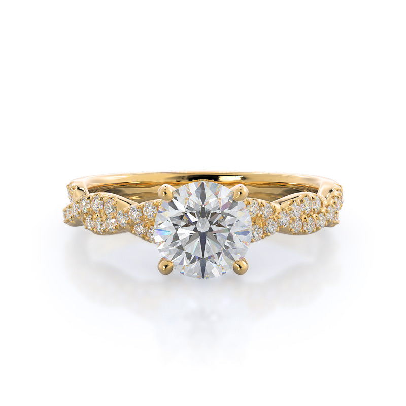 Husar's House of Fine Diamonds. 14Kt Yellow and White Gold Twisted