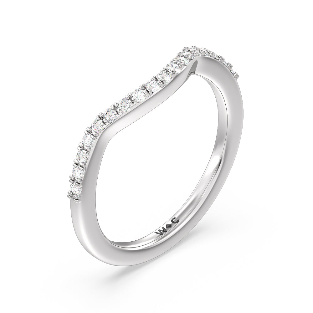 Unique Engagement Ring in Something Blue Knife Edge Trillion Setting & 14kt White Gold (Setting Price) by with Clarity