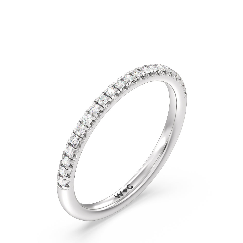 No Imprint matt white gold ring - NURA.design